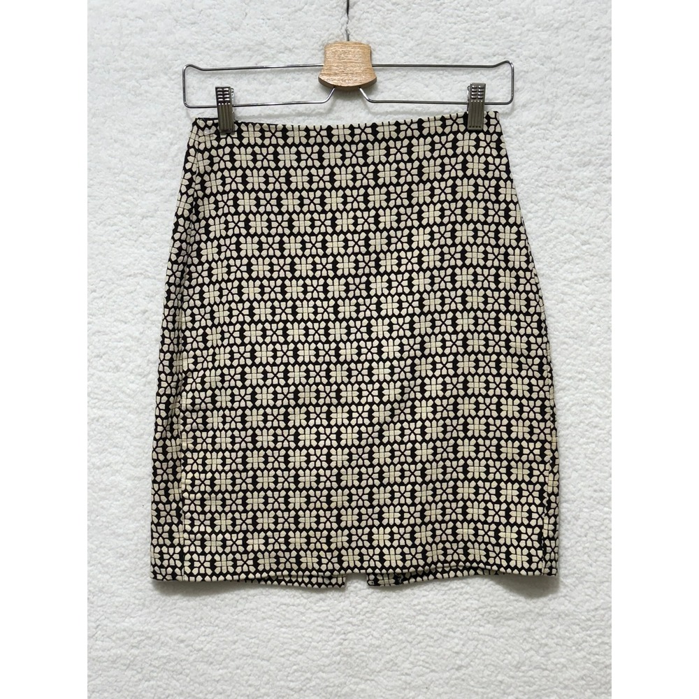 Banana Republic Petite Floral Mini Skirt - Black & Beige - Size 4P‎